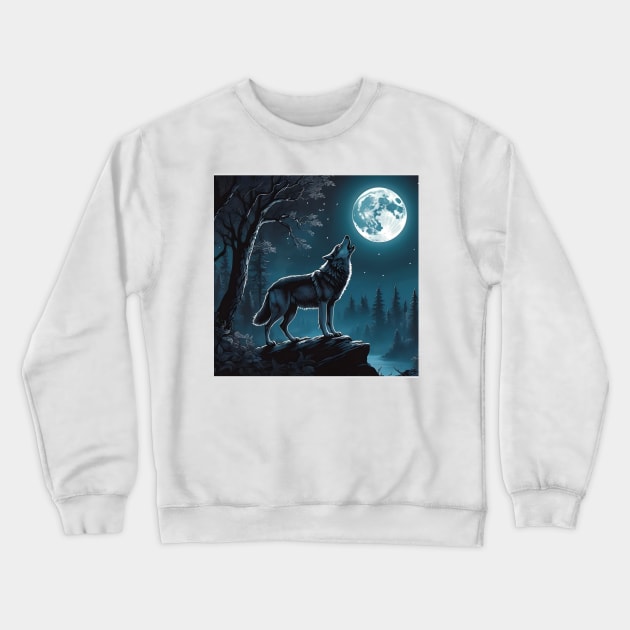 Wolf´s Howl Crewneck Sweatshirt by Inspirational Doses